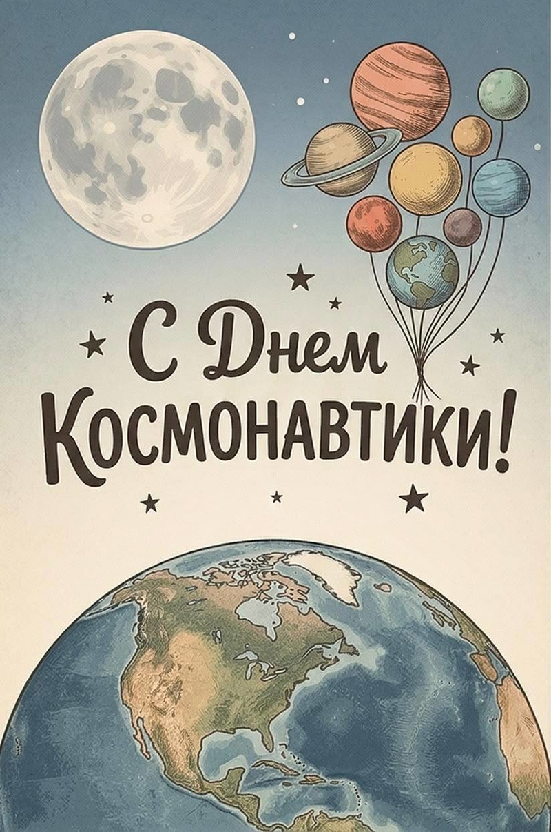 Сегодня мы отмечаем один из самых удивительных и вдохновляющих праздников – День космонавтики!